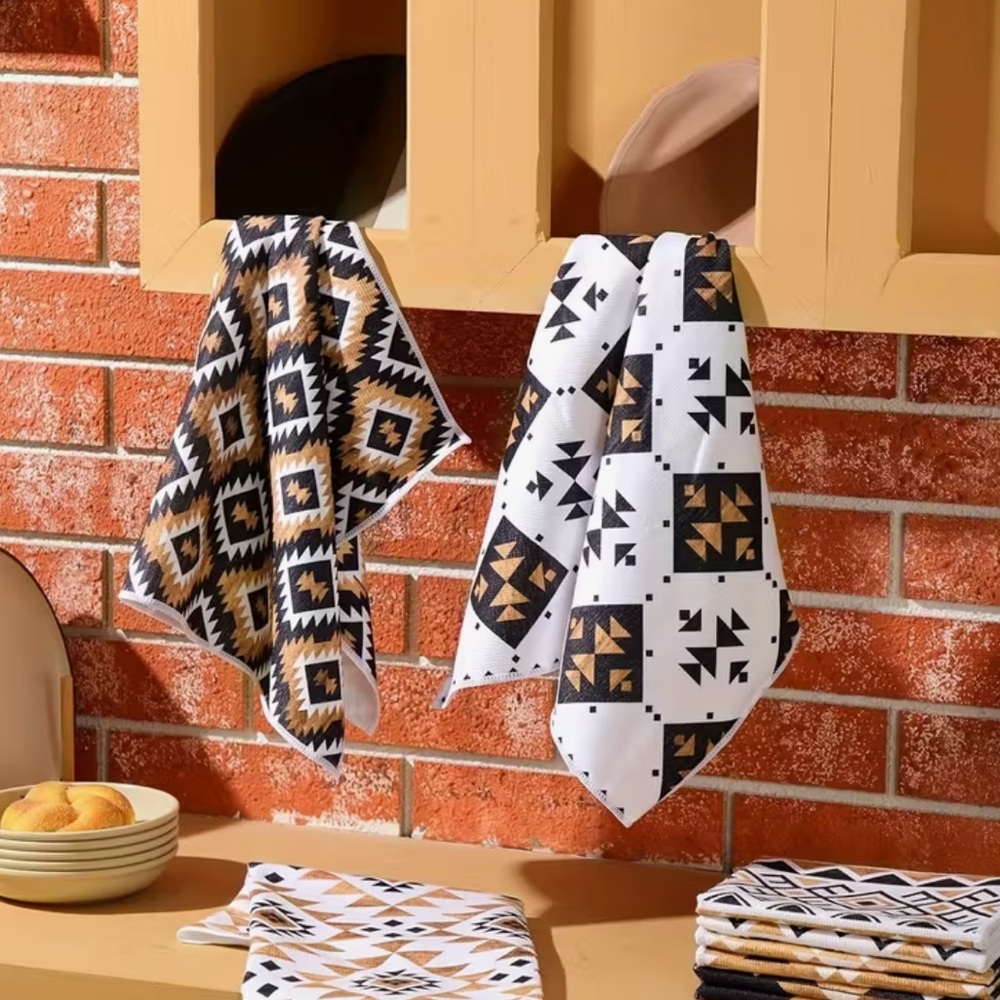 Southwestern Pattern Dish Towels Set of 4
